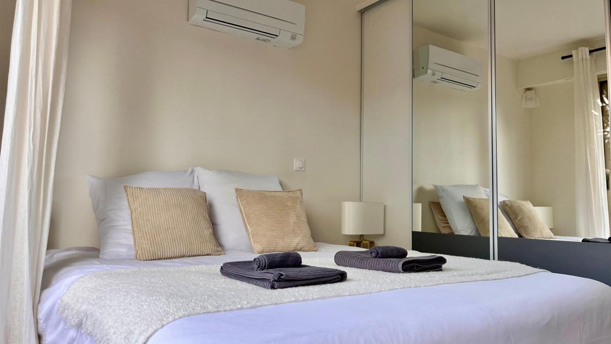 L'Azur - Apt De Standing - Piscine - Parking 勒卡内 外观 照片